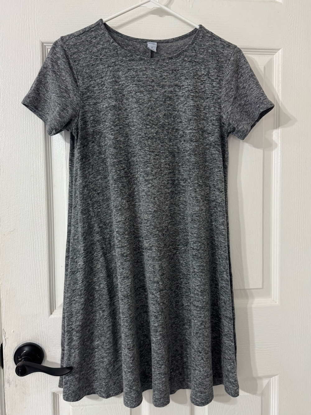 Old Navy Heather Gray Short Sleeve Mini Dress
